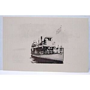 Ship Boat Postcard City of Auburn No 44 William Reed Gordon 1979 zUS Flag Unused